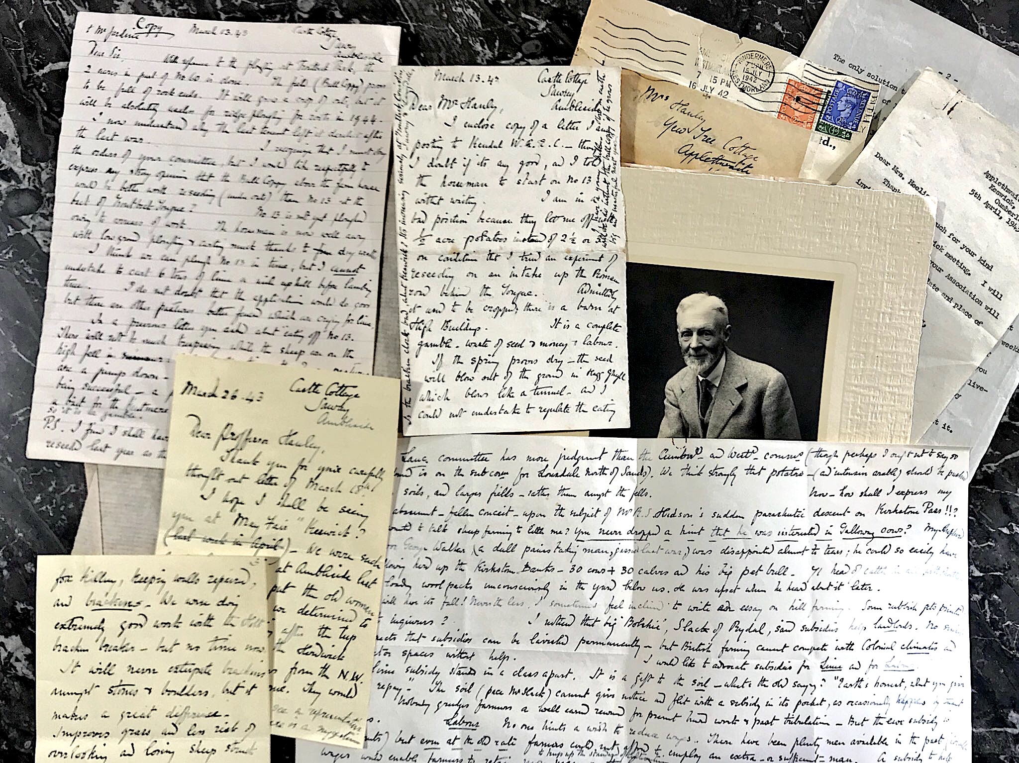 An important group of five handwritten letters from Beatrix Potter. Sold for £10,000